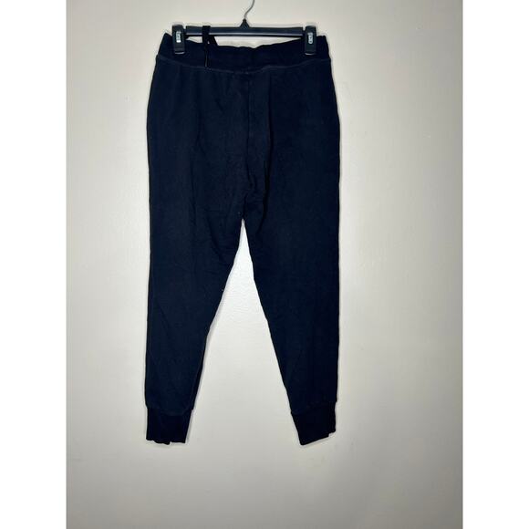 Fila Mens Small Joggers Sweatpants Pants Black Logo Drawstring Pockets - Picture 1 of 4